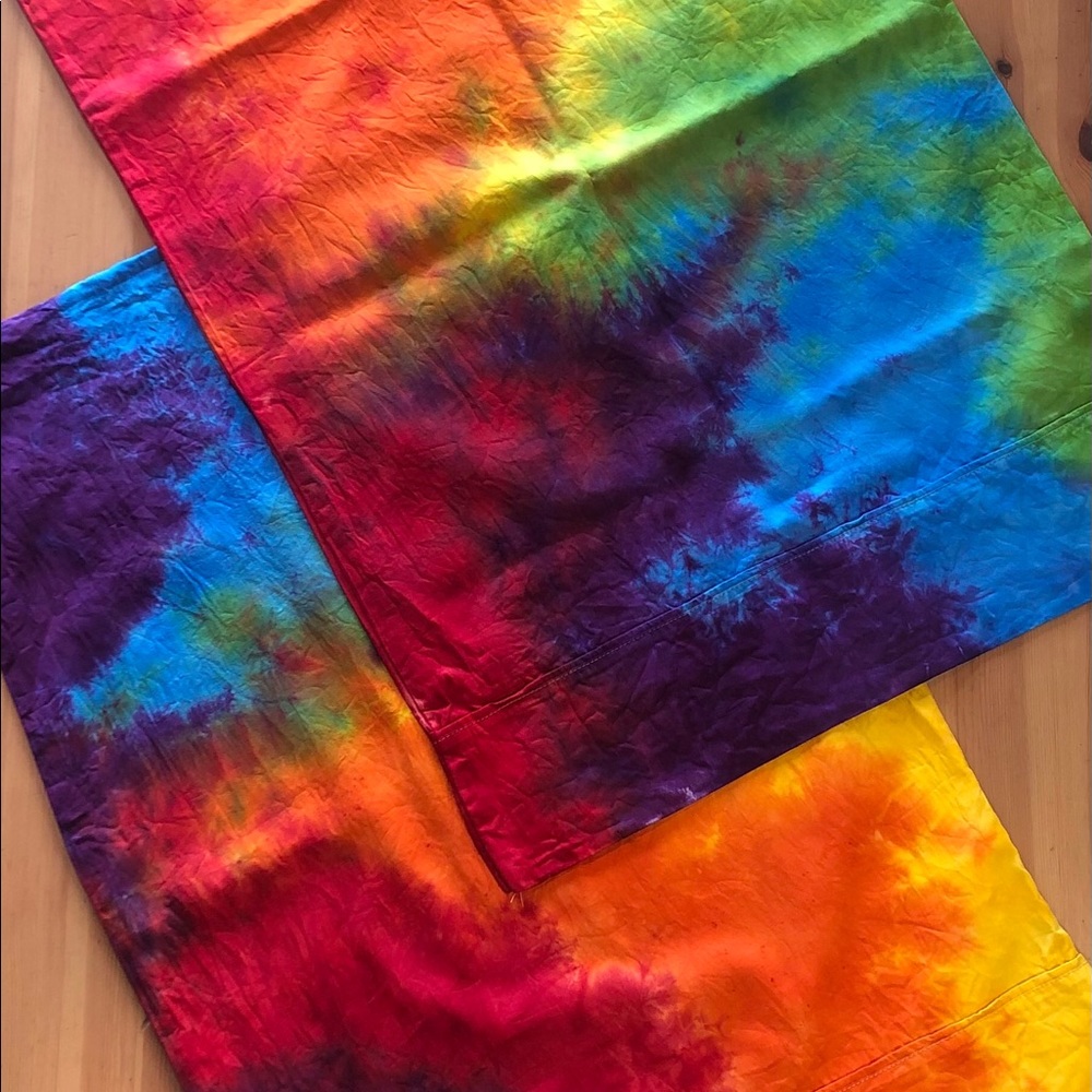 Tie-dye Cosmic Rainbow Pillow Cases